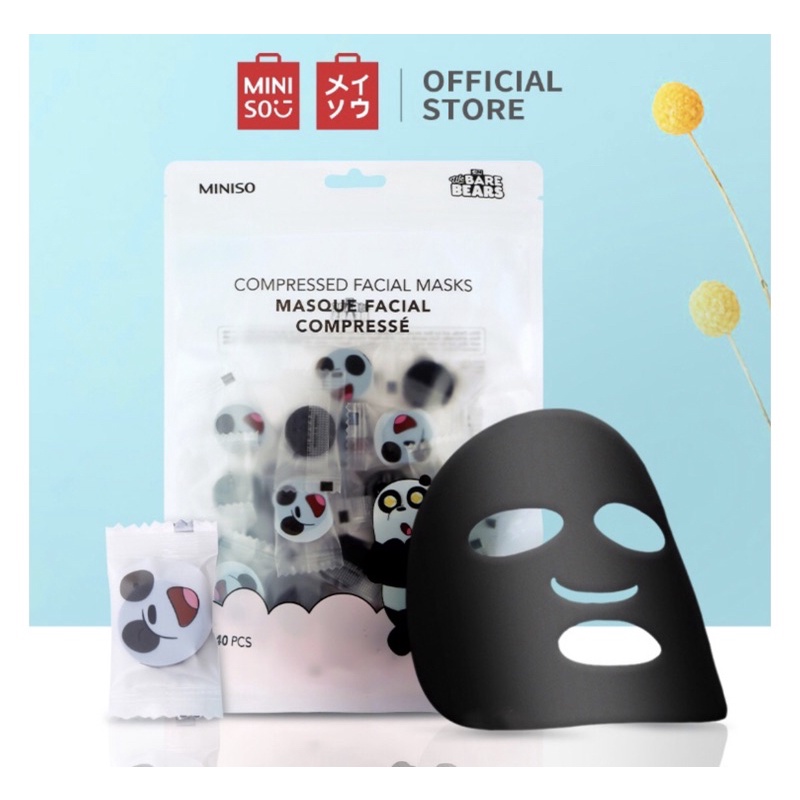 Jual Miniso New Compressed Facial Mask Sheets Masker Kompres Miniso