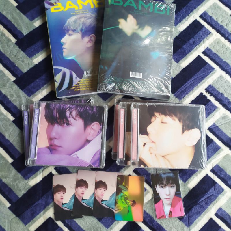 EXO BAEKHYUN BAMBI ALBUM PHOTOBOOK VER JEWEL CASE VERSION PB NIGHT RAIN DREAMY MISTY