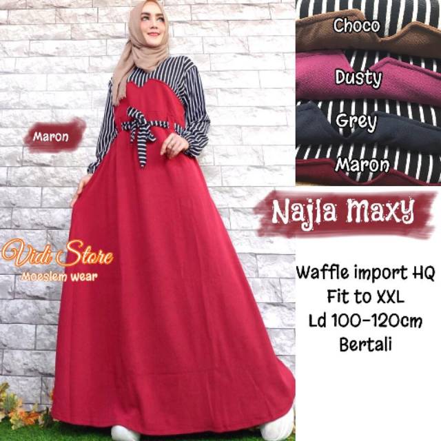 NAJLA MAXY GAMIS SYARI ORIGINAL By VIDI STORE