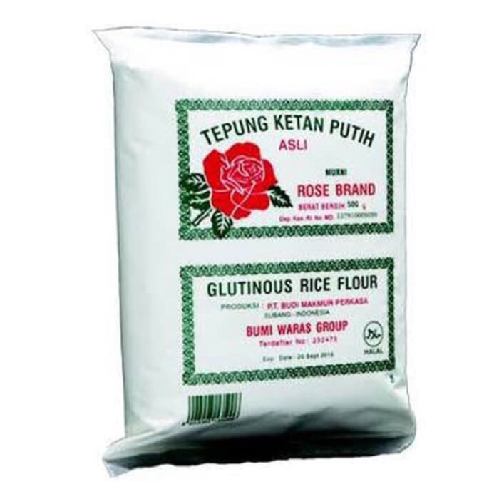 

Ketan-Beras-Tepung- Tepung Ketan Putih Rose Brand 500G -Tepung-Beras-Ketan.