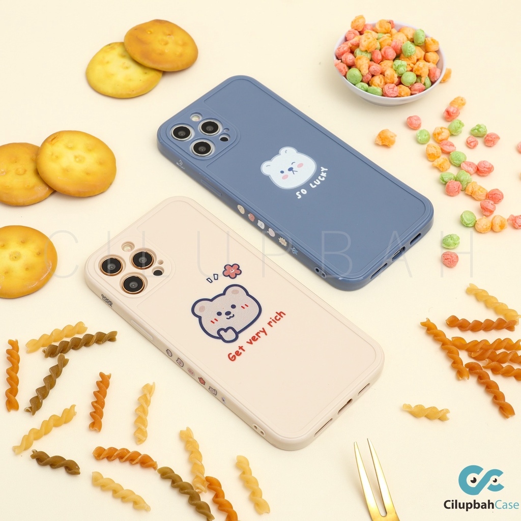 Lucky Bear Soft Case Full Protection for Vivo Y91 Y93 Y95 Y12 Y15 Y17 Y12S Y20 Y30 Y91C