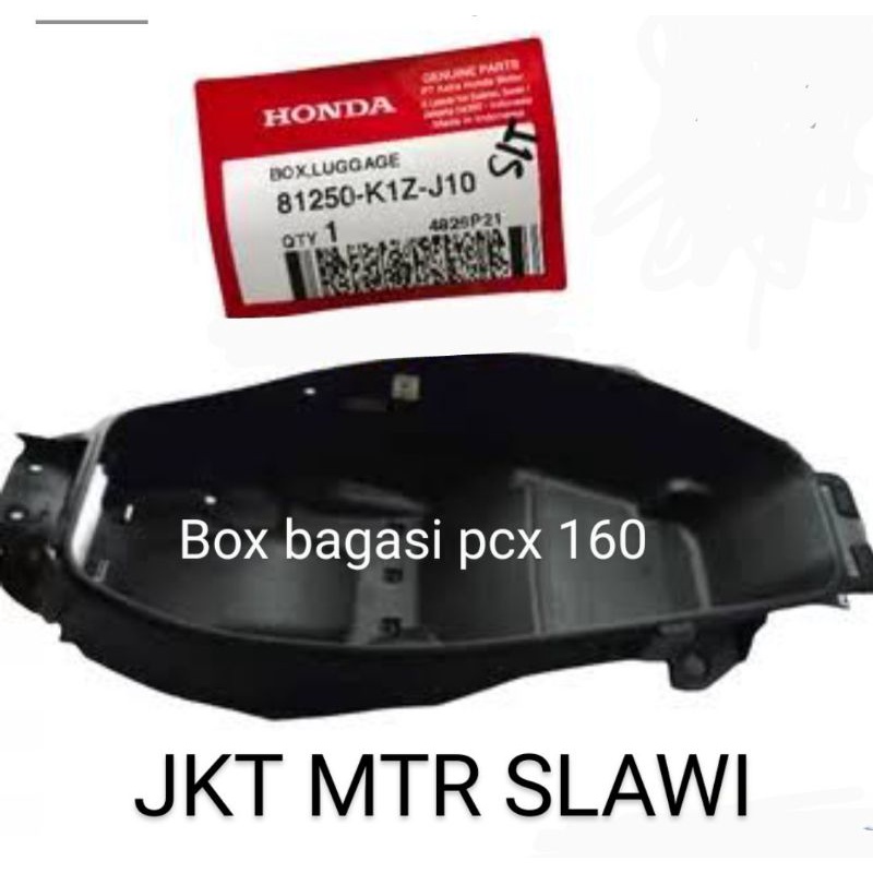 81250-K1Z-J10 box bagasi pcx 160 kode part K1Z ori honda ahm asli honda