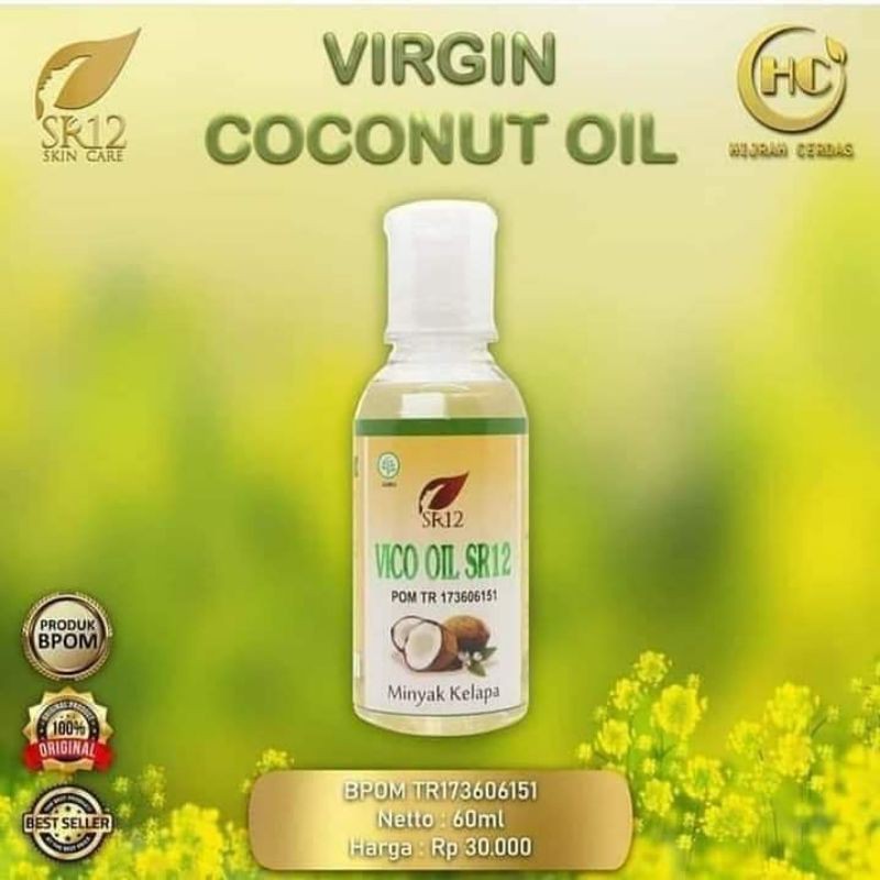 

VCO SR12 60ml /virgin coconut oil / minyak kelapa murni