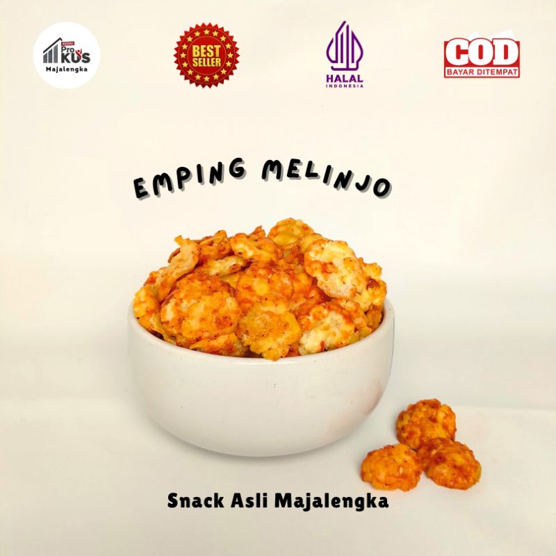 

Emping Melinjo Matang Utuh Aneka Rasa | Rasa Original Gurih, Manis Karamel, dan Balado Pedas Manis | Produksi Putra Balado