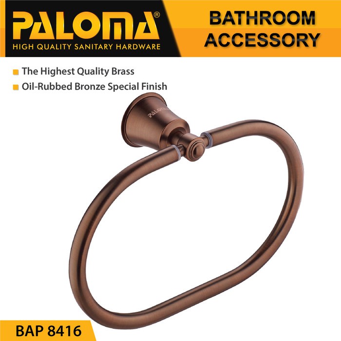 PALOMA BAP 8416 Gantungan Handuk Kain Lap Tangan Hand Towel Ring Mandi