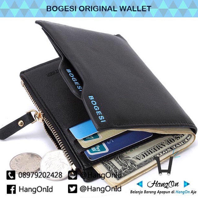 Bogesi Wallet Dompet Pria High Quality ORIGINAL