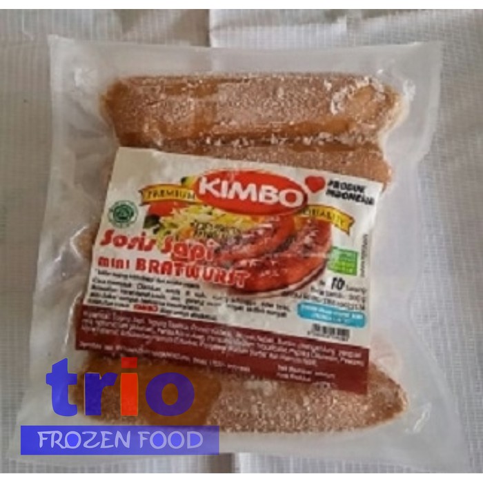 Kimbo Sosis Bratwurst Original Mini Isi 10pcs 500gr