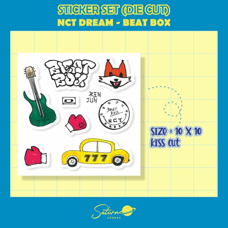 STICKER NCT DREAM - BEATBOX (KISS CUT)
