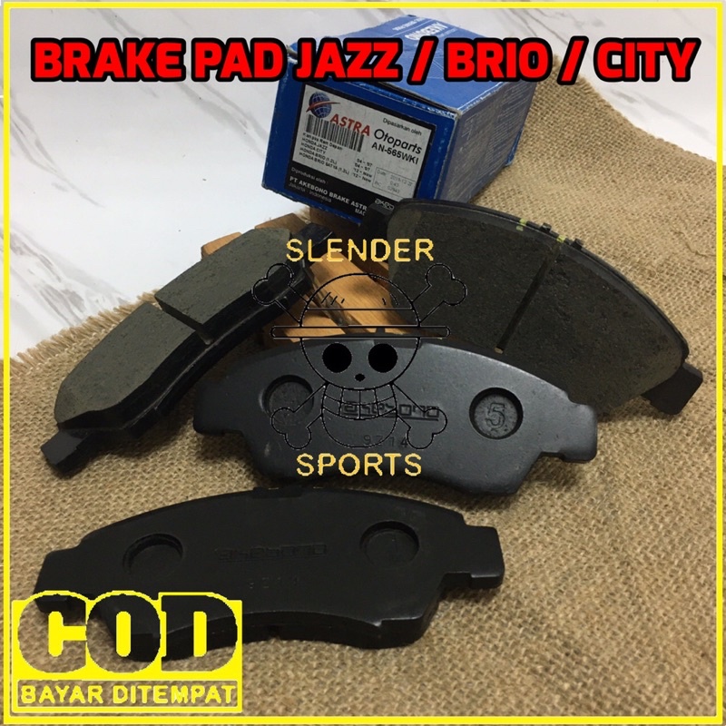 BRAKE PAD JAZZ BRIO CITY AKEBONO -  KAMPAS REM DEPAN AKEBOO JAZZ CITY BRIO SATYA