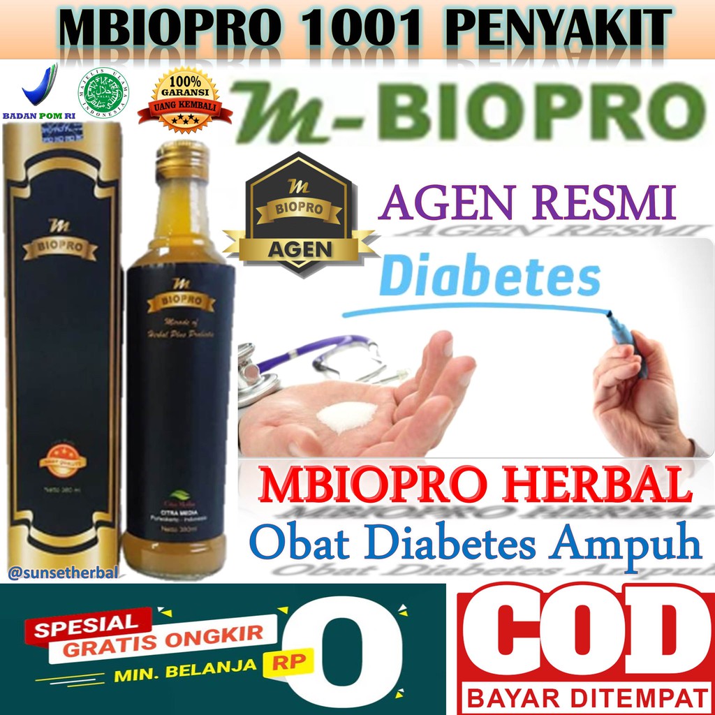 Obat Diabetes Alami, Obat Luka Gangren, Diabetes Basah dan Kering, Luka Borok, M Biopro Mbiopro