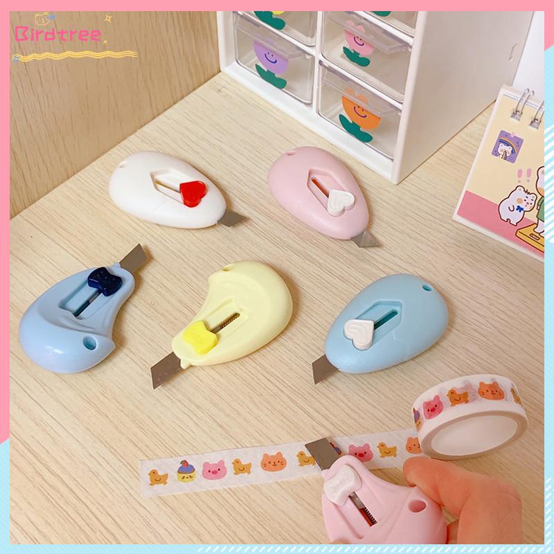 

[Readystock❤️COD]Cute Mini Portable Small Utility Knife Alat Perlengkapan Seni Siswa- BS