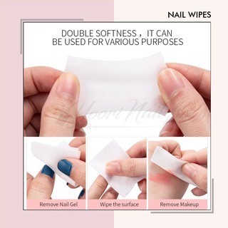 Nail Wipes Remover pads tissue nail wipe kapas kuku tisu nail polish gel polish