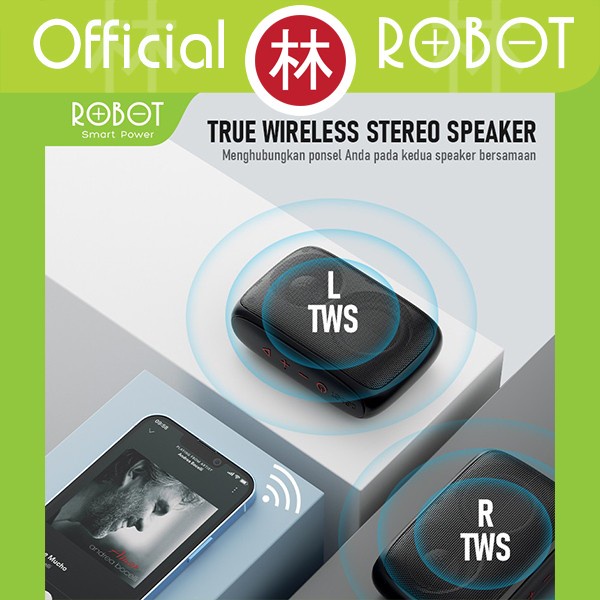 ROBOT RB110 Speaker Bluetooth 5.0 Mini Portable Support Micro SD &amp; USB