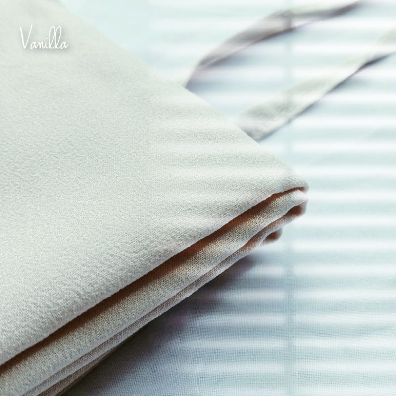 PASHMINA Hijab Diamond Tali (JAHIT TEPI) / Kerudung Pashmina Sabyan Diamond Italiano PART 1-TALI-VANILLA