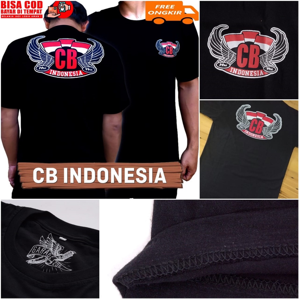 KAOS CB INDONESIA KAOS CBI HITAM KAOS MOTOR CB KAOS HONDA CB KAOS MOTOR CLASSIC BAJU MOTOR TERBARU