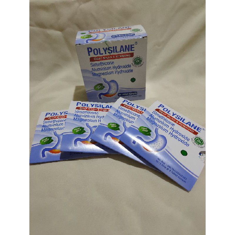 Polysilane tablet / Obat Maag / Kembung / Asam Lambung