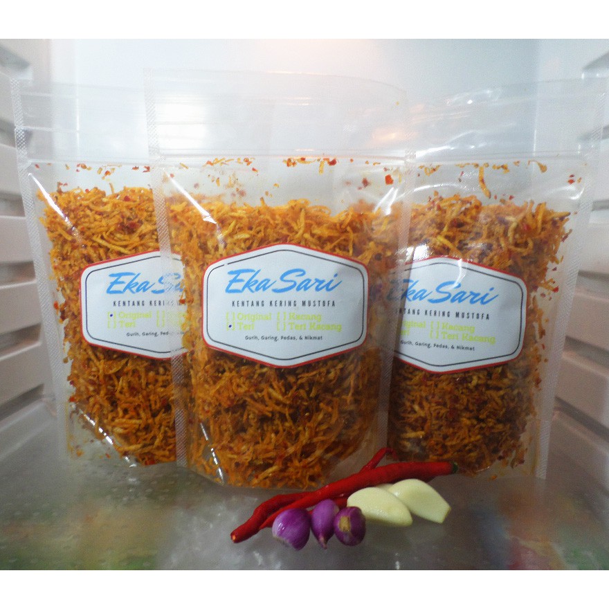 Keripik Kentang Kering Crispy Nett 200 Gr - Potato Stick Balado