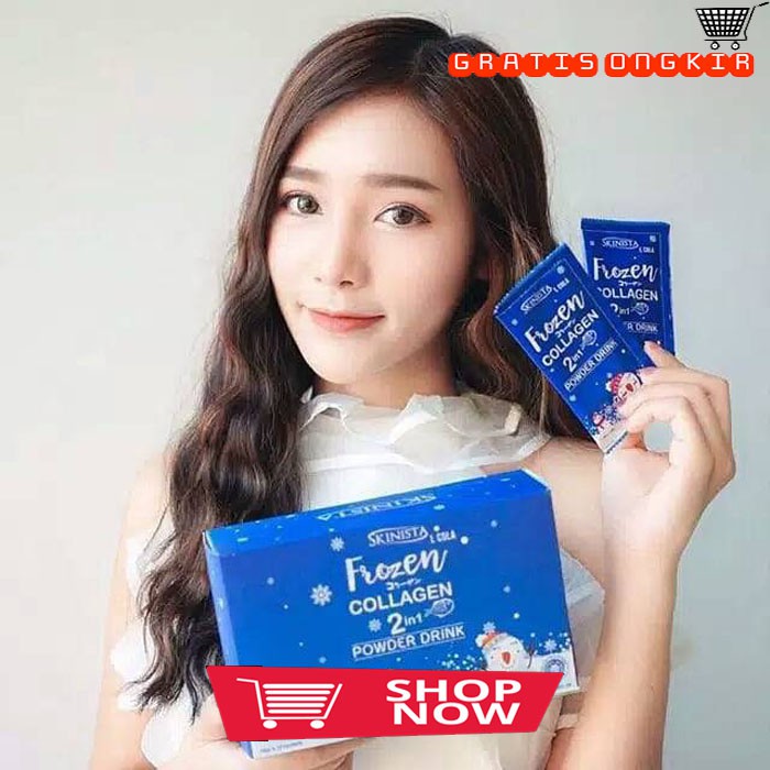 FROZEN COLLAGEN ORIGINAL 2 IN 1 Whitening POWDER DRINK BY Skinista L Colla Pemutih Tubuh BPOM