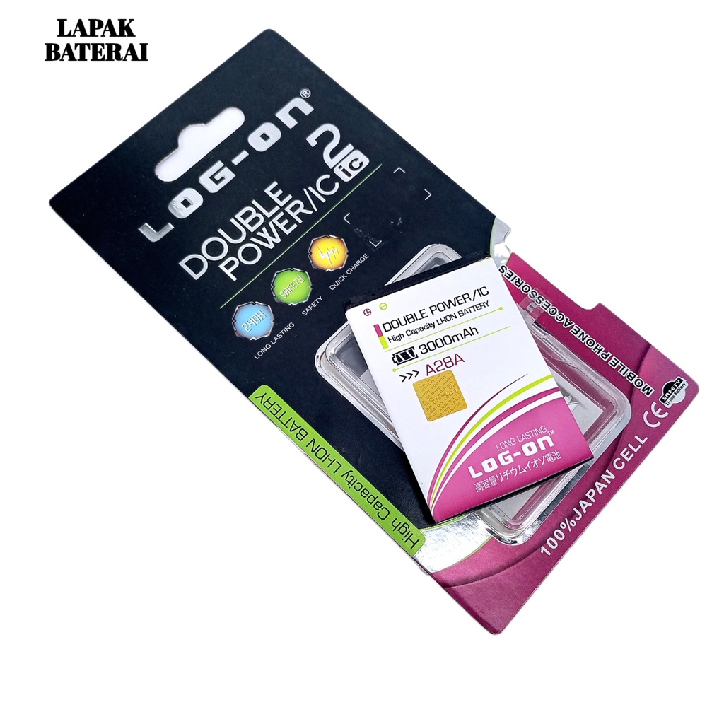 (promo) LOG - ON Baterai everCOSS A28A - batre CROSS A28A battery ORIGINAL