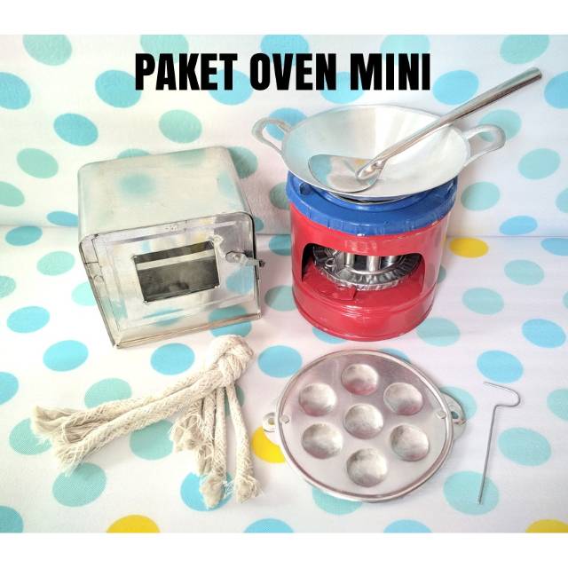  Mainan  Set Masak Masakan Oven Mini  Jadul Dari Logam Set 