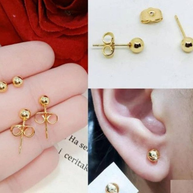 Anting Xuping Pentol Gold Terlaris AT201