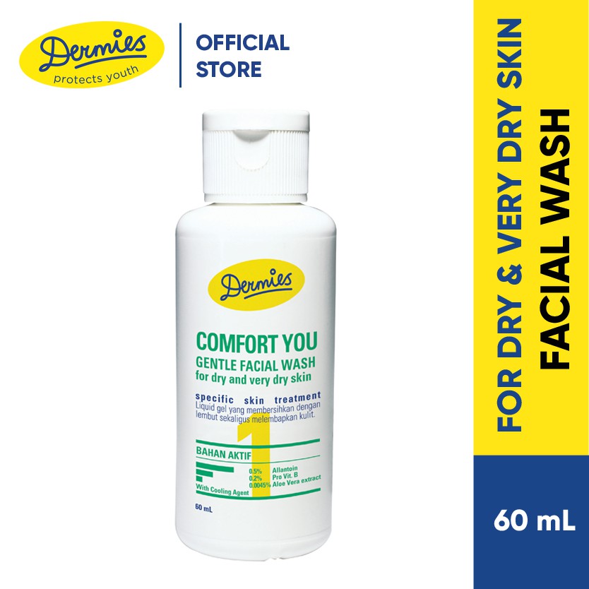 

Dermies Comfort You Gentle Facial Wash 60 ml - Sabun Wajah Untuk Kulit Kering dan Sensitif