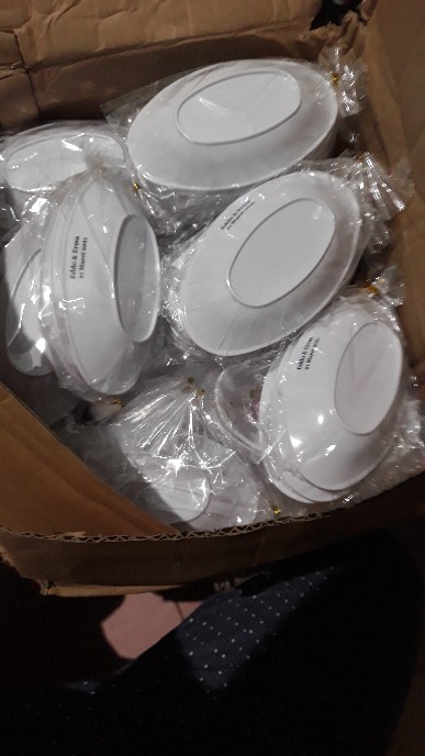 Souvenir Mangkuk Oval Melamin Kemasan Plastik