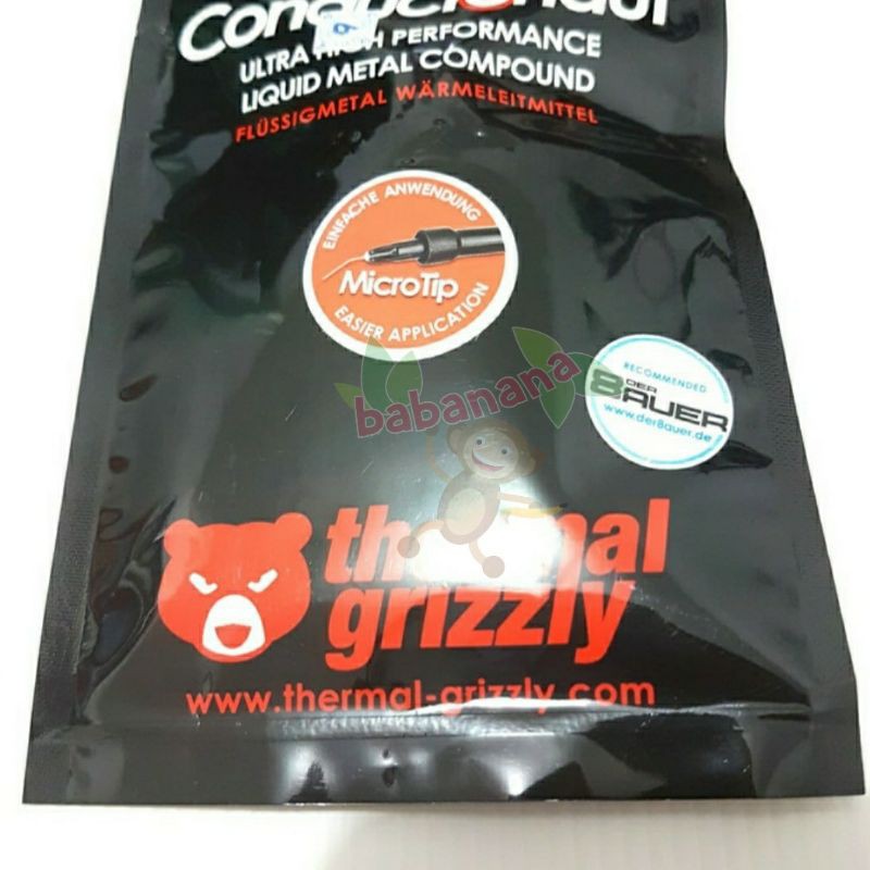 Thermal paste Grizzly Conductonaut Original 1gr Asli pasta prosesor