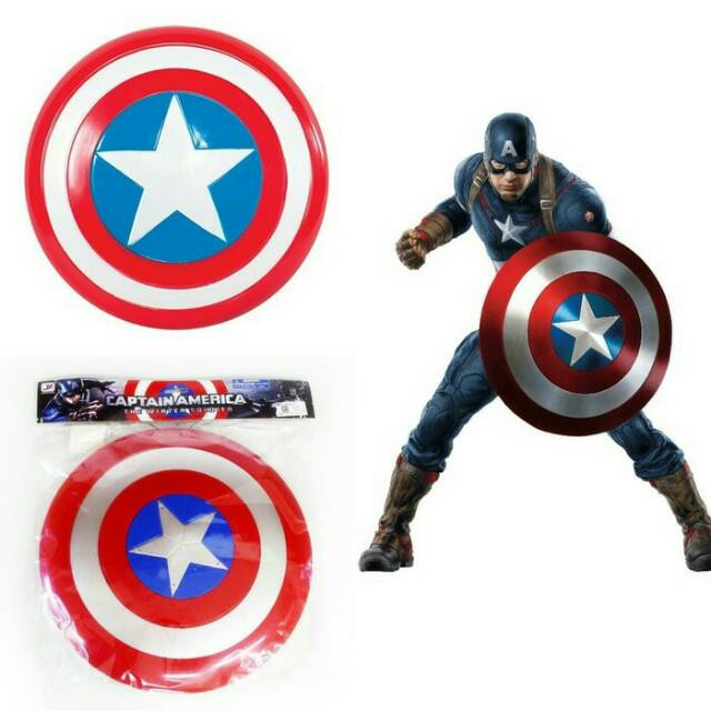 Mainan Tameng Captain America Shield Tameng Avenger Light And Sound