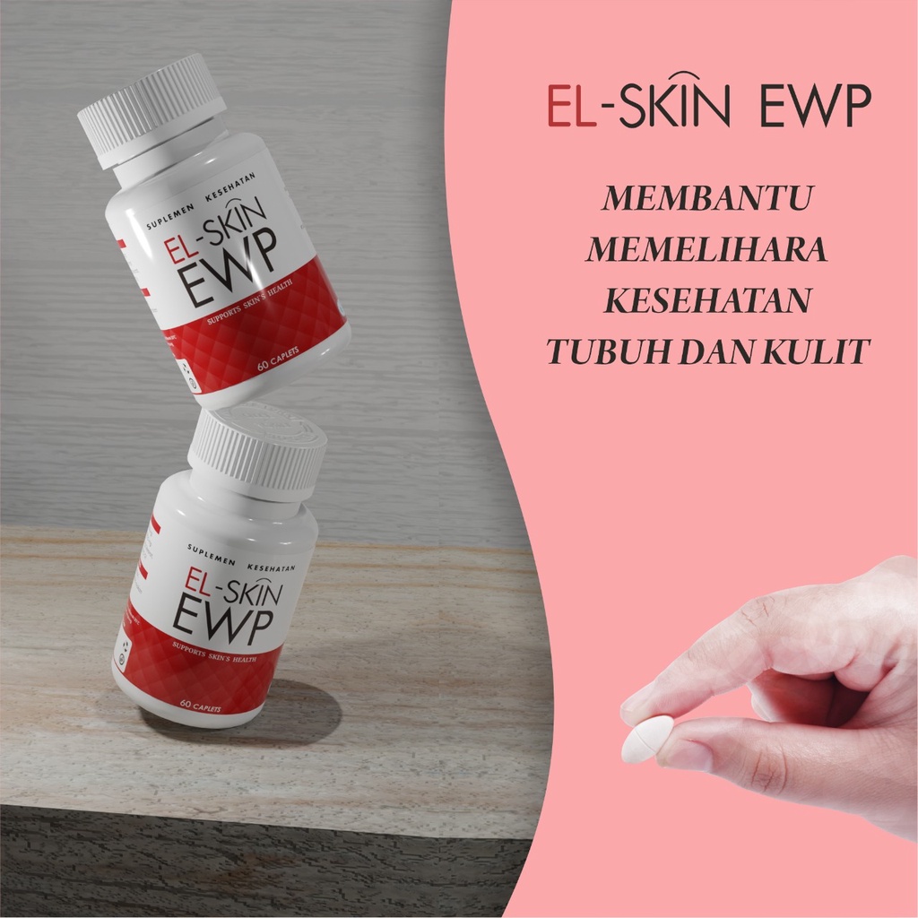 Elskin EWP Kolagen Suplemen Kecantikan Pemutih Seluruh Badan Wanita Dan Pria