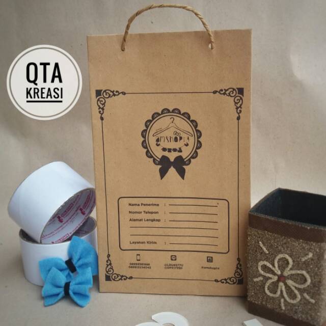 

Paper bag 15x5x25 cm