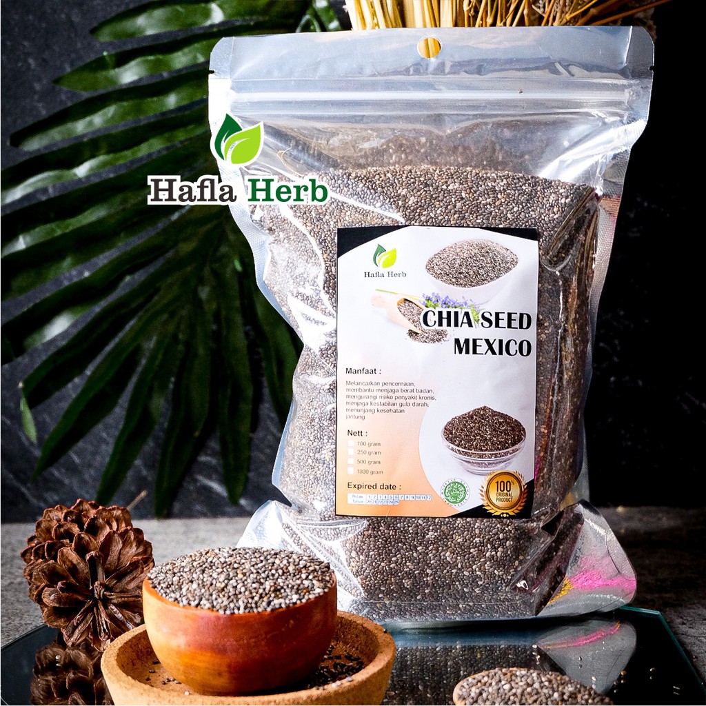 Chia Seed Organic Mexico 500 Gram Premium Original Cia Seed Jsr Biji Bijian Shopee Indonesia