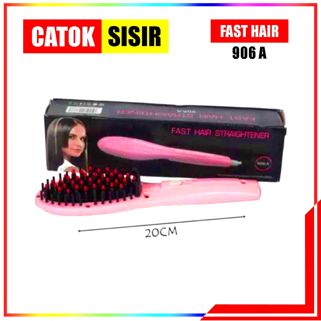 Mini Sisir Catok Fast Hair Straightener - Catokan Pelurus Rambut Catok Sisir Kecil 906A Catokan Rambut