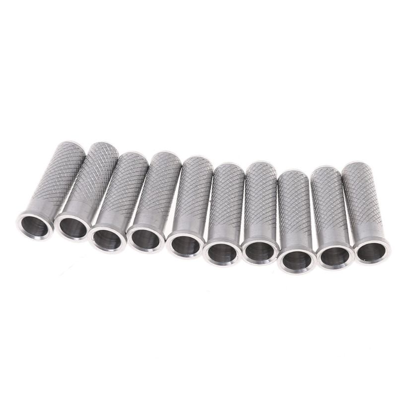 Matahari 10PCS Sisipan Aluminium Dasar Panahan 6.2mm Untuk Arrow Insert Base Untuk Arrow Shaft