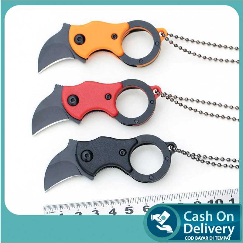 Pisau Lipat Survival Mini Pisau Baja Tool EDC Camping Gunung - SC14