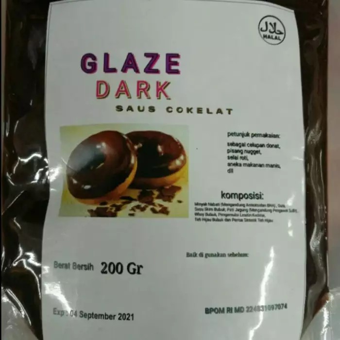 

saos atau saus selai toping donat rasa coklat