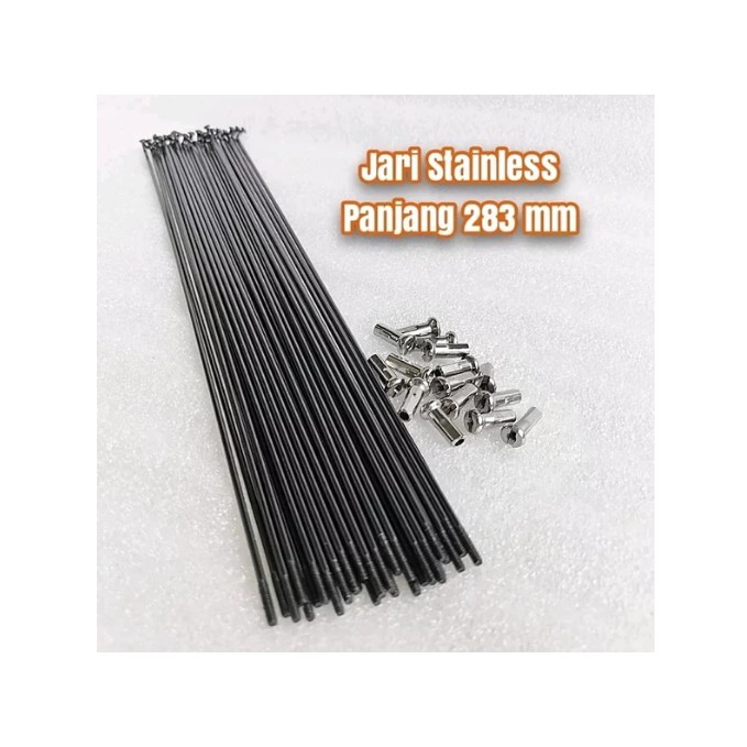 Jari Sepeda 700c - Jari 283 - Ruji 283 - Ruji Balap - Jari Road bike - Ruji Stainless Plus Nipel