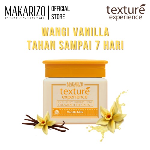 Makarizo Professional Texture Experience Cream Vanilla Milk Pot 500 mL - CO