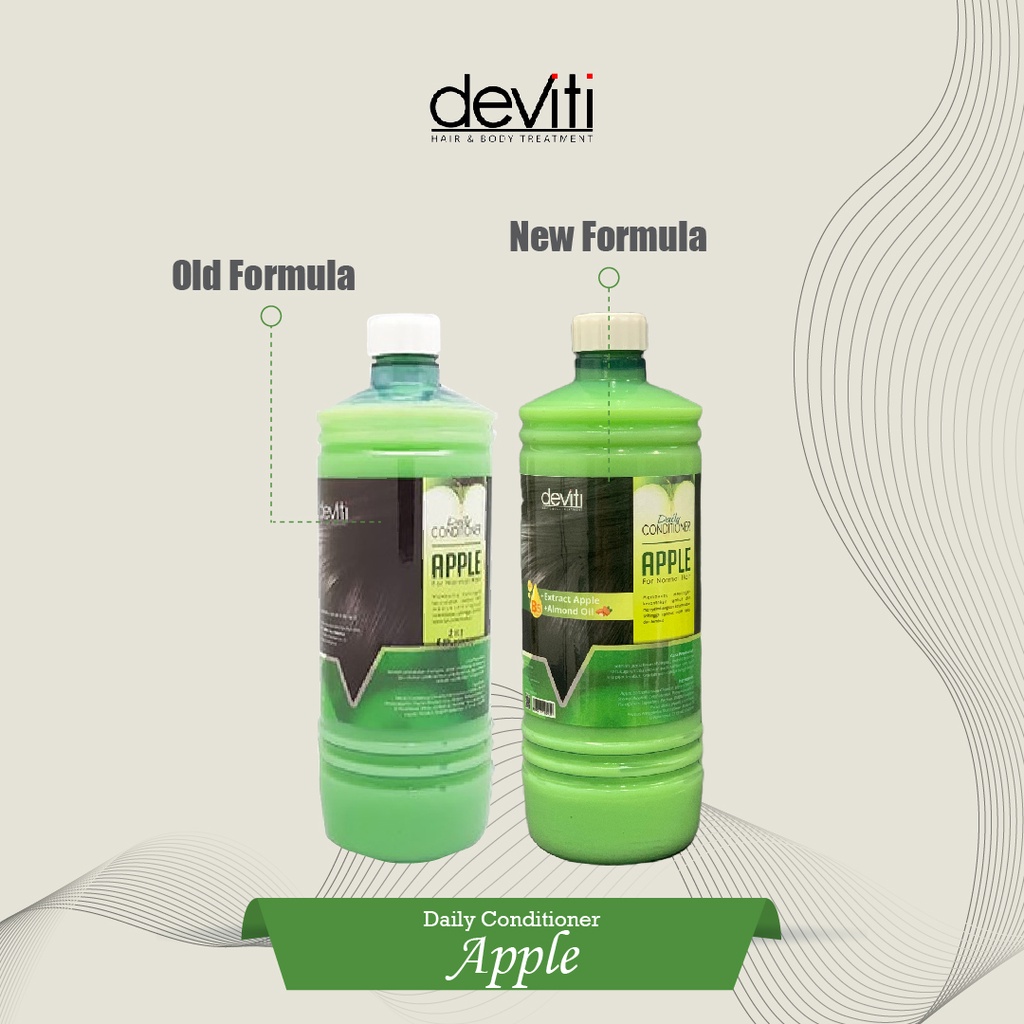 Deviti Hair Conditioner Apple Menguatkan Akar Rambut - Kemasan Botol 1L