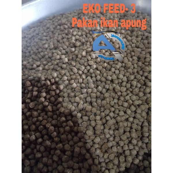 Jual Pelet Ikan Eko Feed 3 Pakan Ikan Nila Lele Gurame Kemasan 1kg