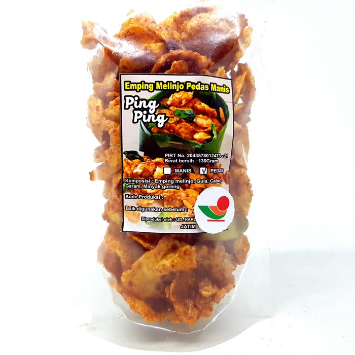 

PING PING EMPING MELINJO PEDAS MANIS 130gr 250gr | BELINJO BLINJO KRIPIK