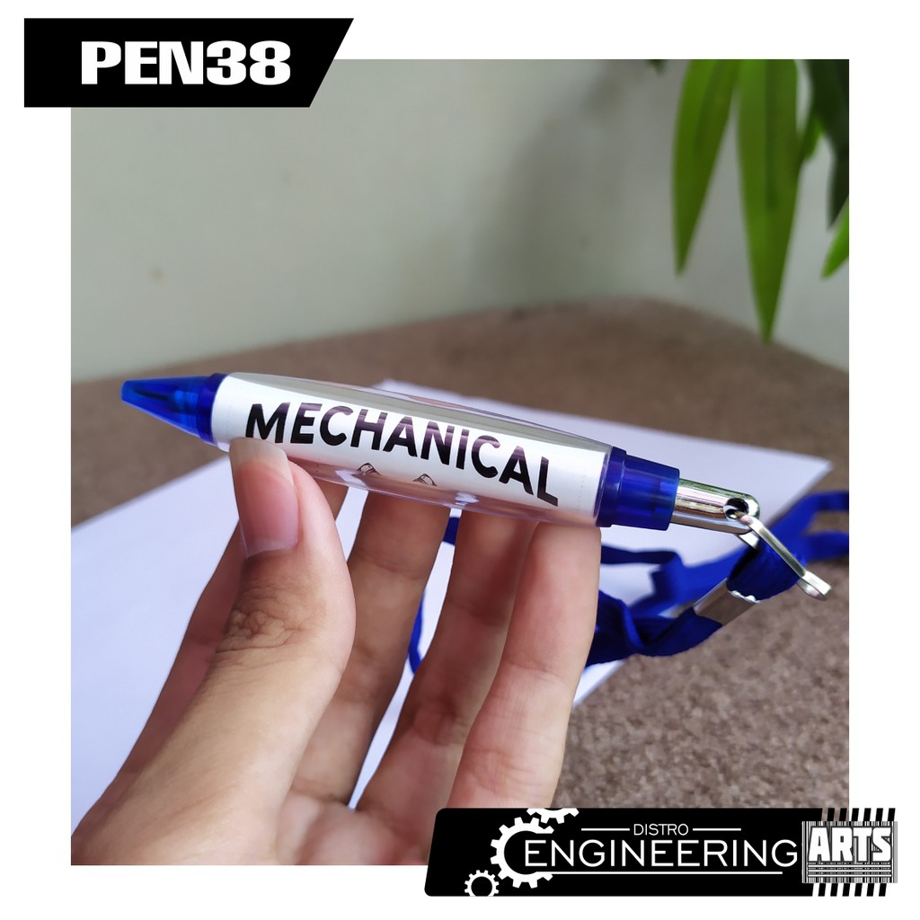 

Pulpen Kalung Biru Sticker Motif MECHANICAL ENGINEER Souvernir PEN38