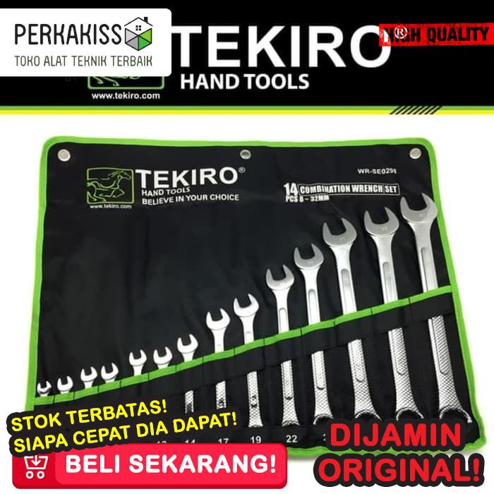 Kunci Ring Pas 1 Set Ringpas Kombinasi Pass Konci Tekiro 14 Pcs 8 32 Bengkel Original Serbaguna