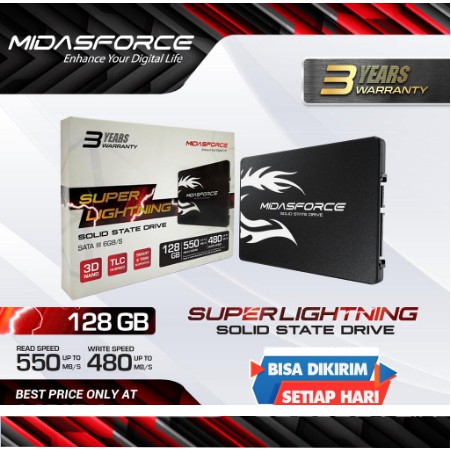 SSD 128GB MIDASFORCE SATA III SUPER LIGHTNING