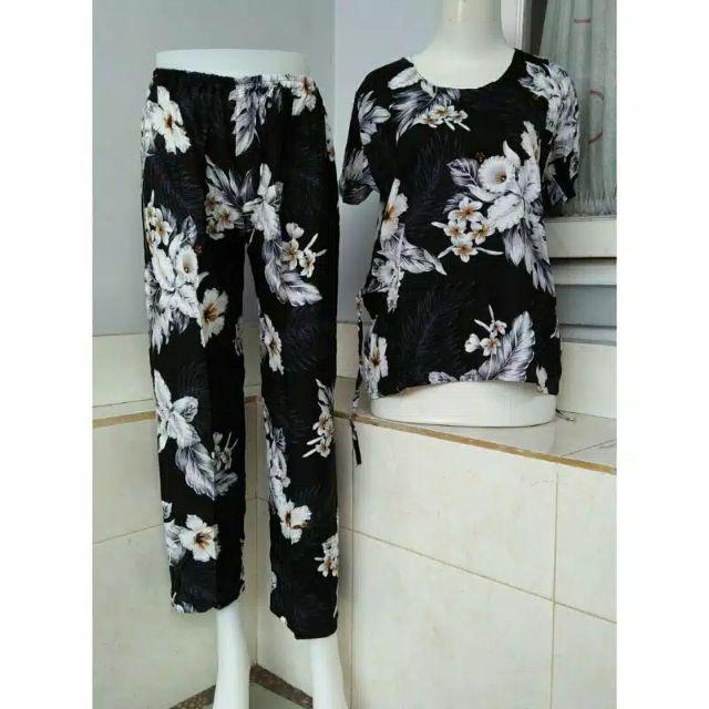 Batika Set Renda | Setelan Busui Daster Batik Pekalongan Maju