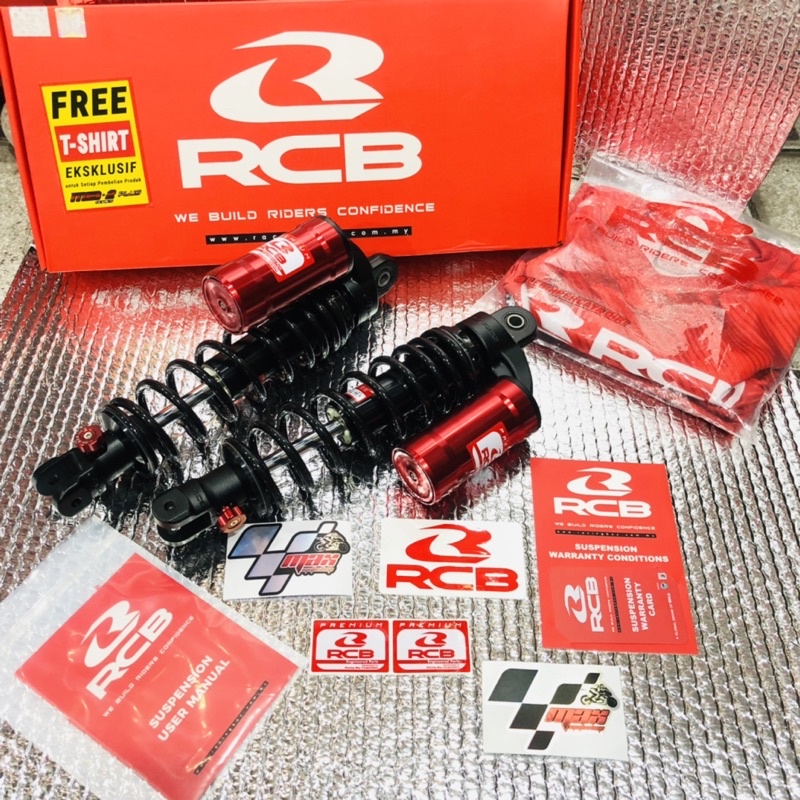 SHOCKBRAKER SHOCK RCB MB2 PREMIUM Plus clik rebound NMAX NEW AEROX NEW AEROX OLD GRATIS BAJU RCB