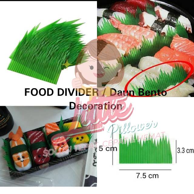 (DIVIDER) Bento Decoration/Daun Bento Divider/Bento Tools/Alat dekorasi bento