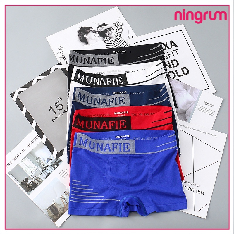 Ningrum Pakaian Dalam Pria Celana Dalam Pria Sempak Pria Celana Kolor CD Pria - Boxer Munafie Garis Underwear Pria Men Boxer Cd Pria - 2306