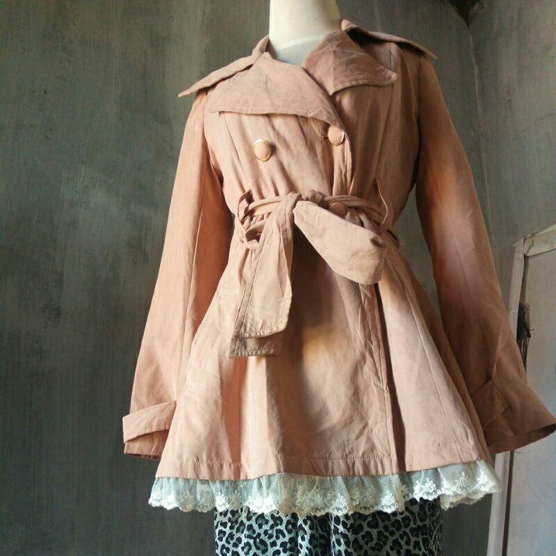 coat katun megar renda
