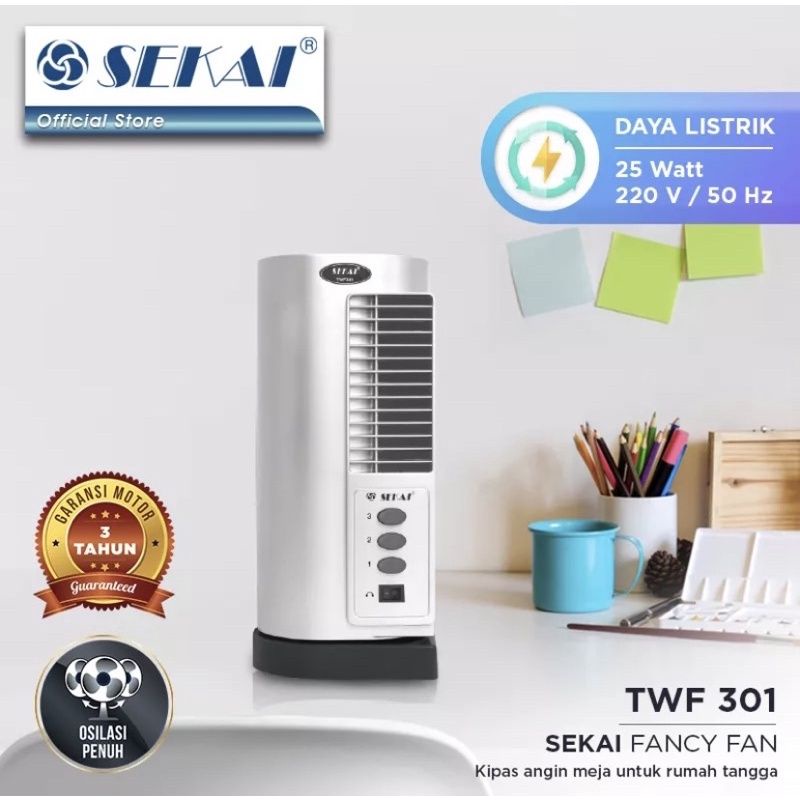 Sekai Tower Fan 3 Inch TWF 301